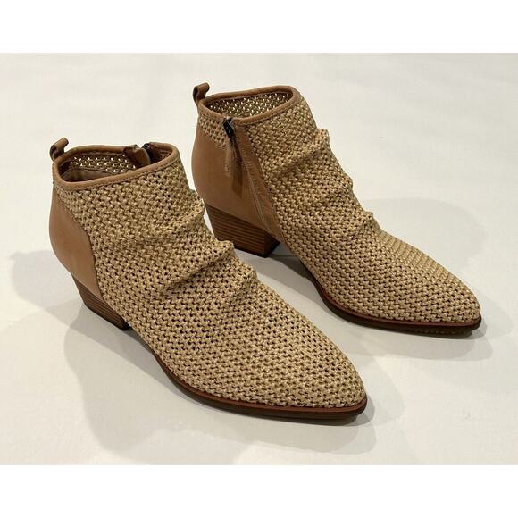 Anthropologie Kelsi Dagger Brooklyn TOAST NEUTRAL Women's 12 Ego Ankle Boot $219 - Picture 7 of 13